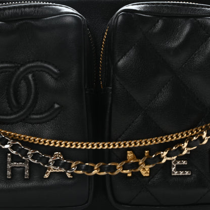 Chanel Calfskin Quilted Small Camera Case Black 8 of 11