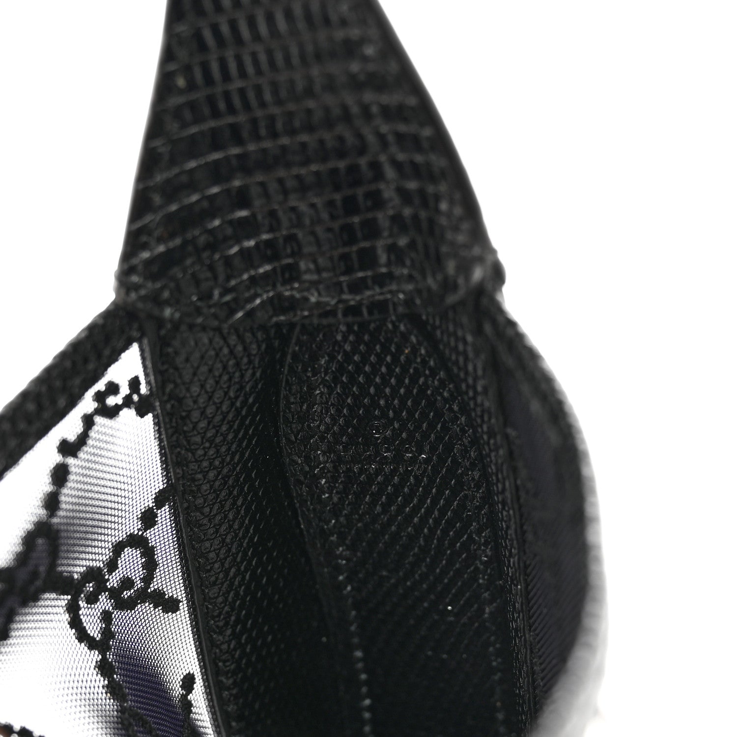 Gucci Lizard Mesh GG Crystals Mini Jackie 1961 Black 6 of 9