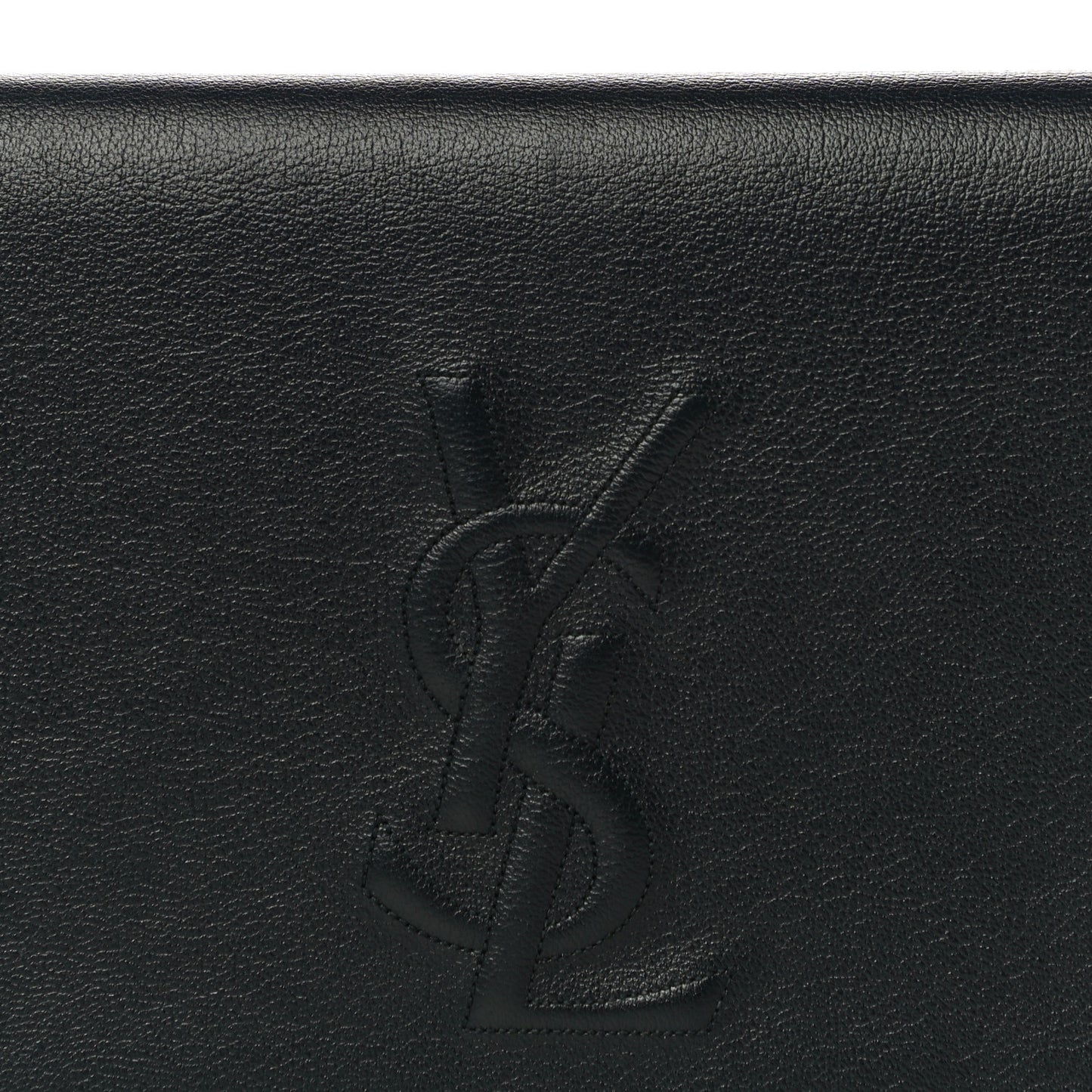 Calfskin Monogram Large Belle De Jour Clutch Black