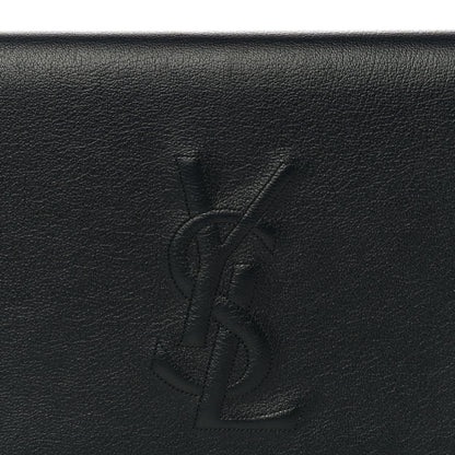 Saint Laurent Calfskin Monogram Large Belle De Jour Clutch Black 7 of 11