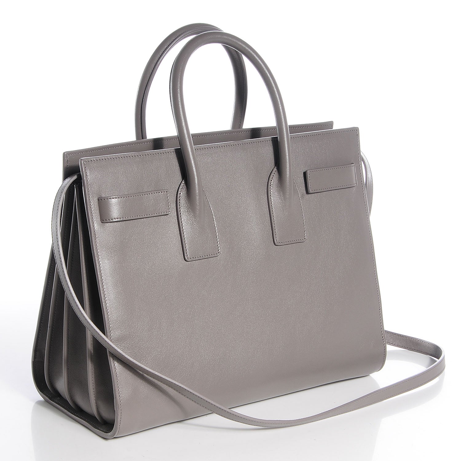 Saint Laurent Calfskin Small Sac De Jour Fog 3 of 8