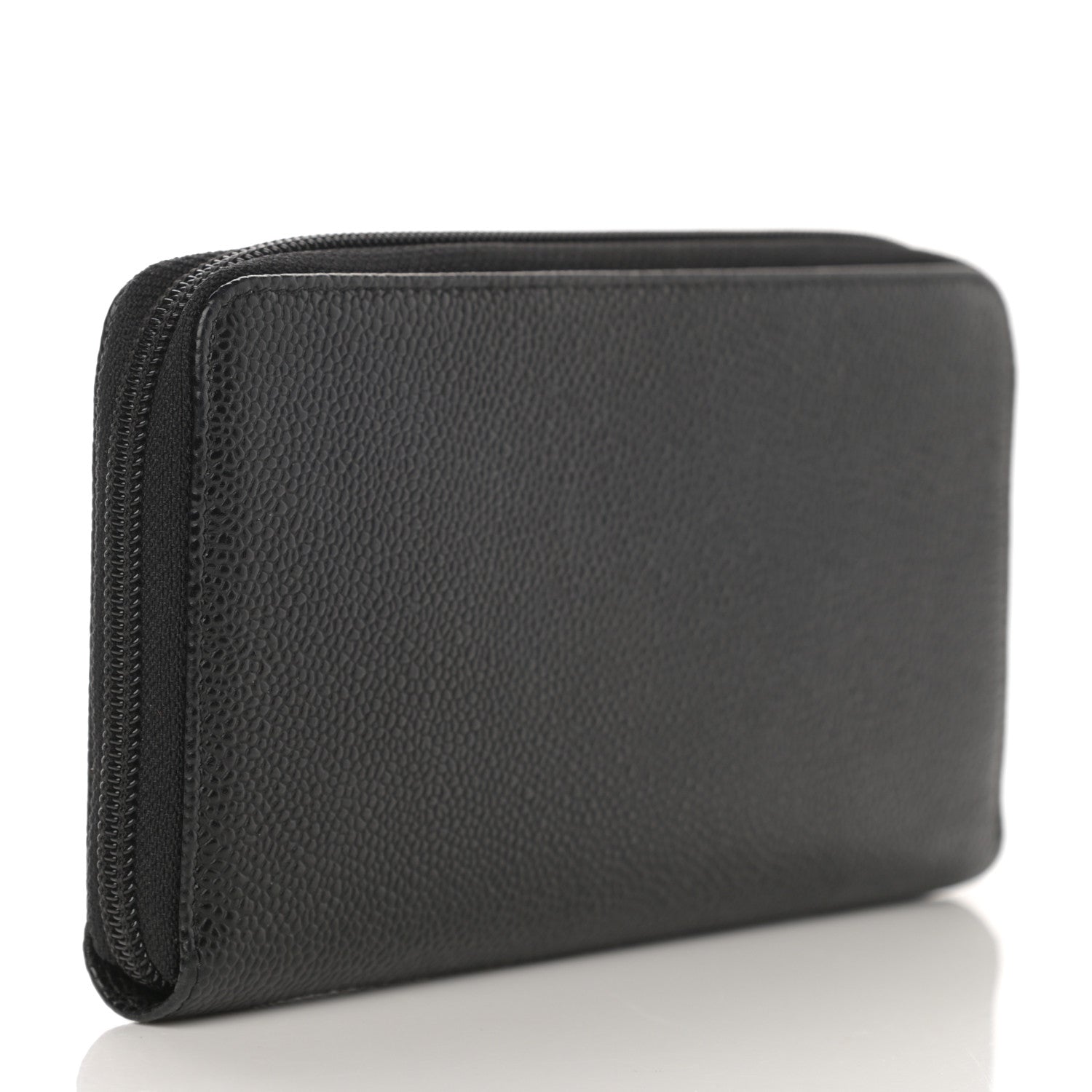 Chanel Caviar Large Timeless CC Zip Around Wallet Black 3 of 9
