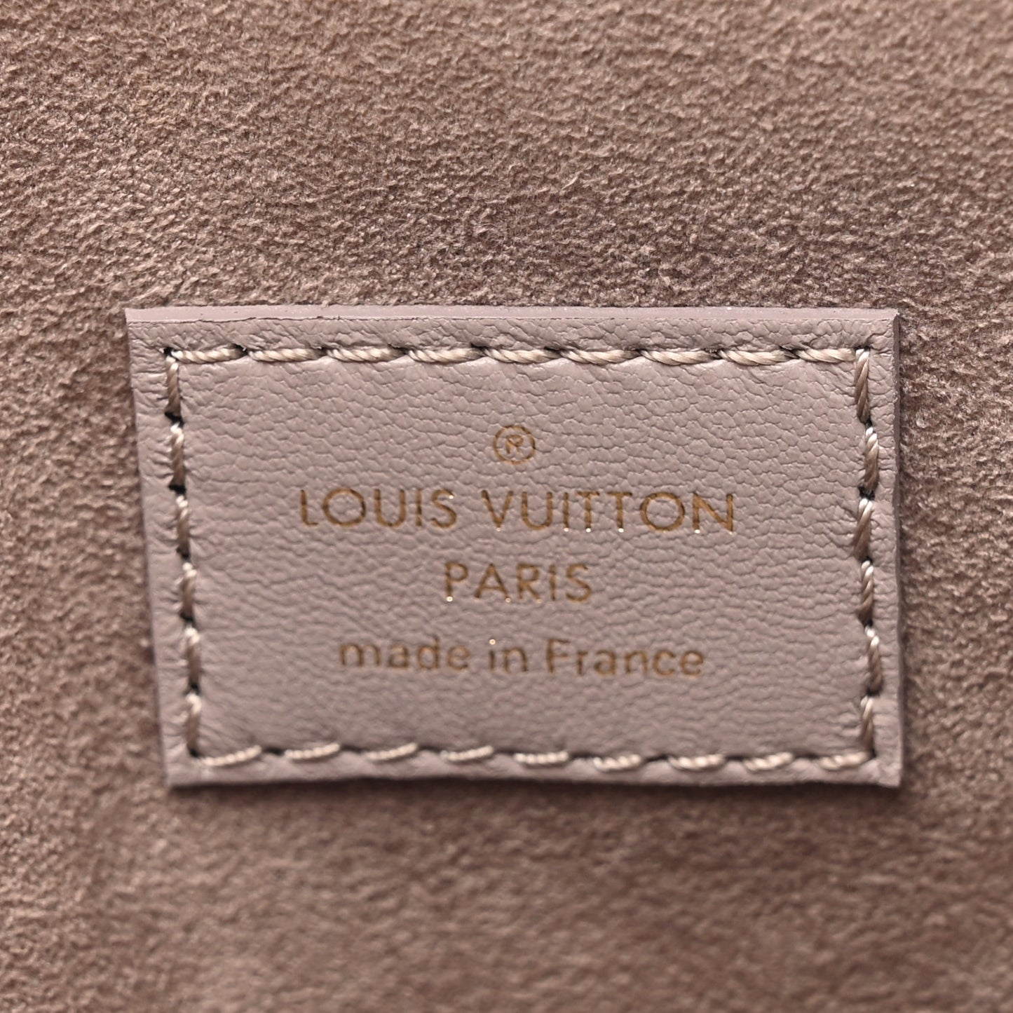 Lambskin Embossed Monogram Coussin PM Gris