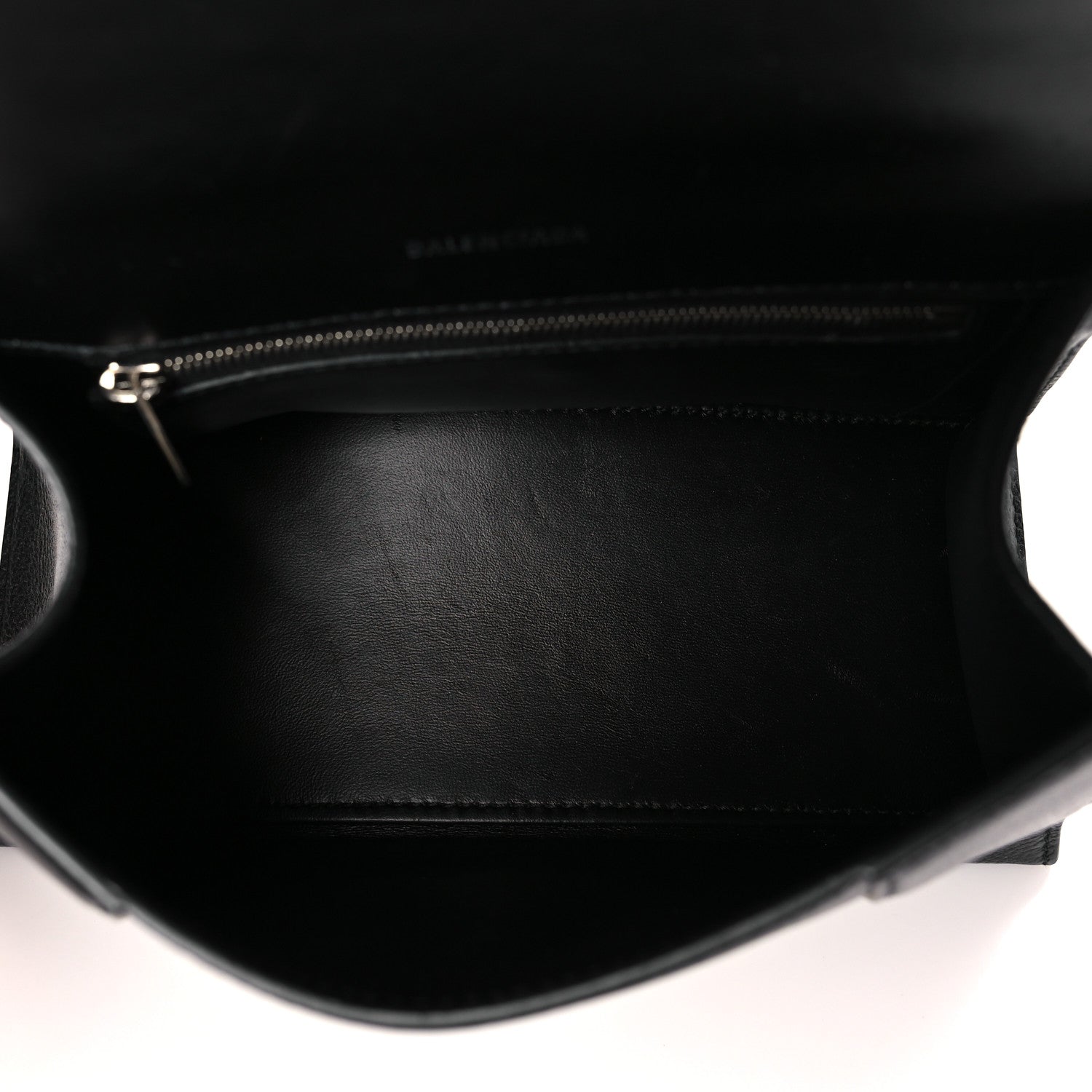 Balenciaga Grained Calfskin Small Hourglass Top Handle Bag Black 5 of 12