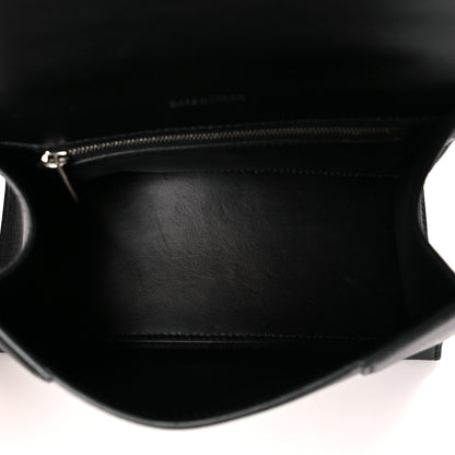 Balenciaga Grained Calfskin Small Hourglass Top Handle Bag Black 5 of 12