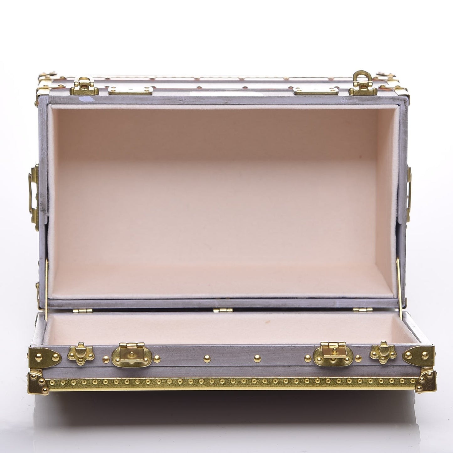 Mini Malle Zinc Trunk Paperweight Jewelry Box