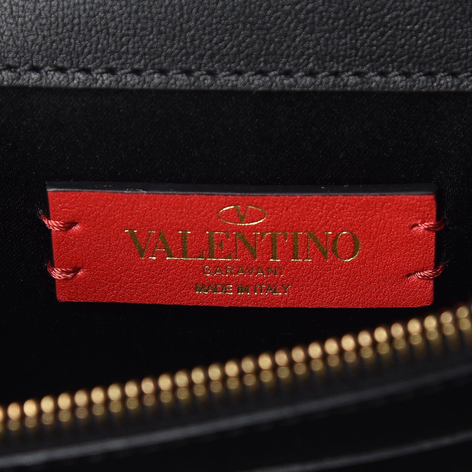 Valentino Garavani Smooth Calfskin Mini VRing Crossbody Bag Black 8 of 8