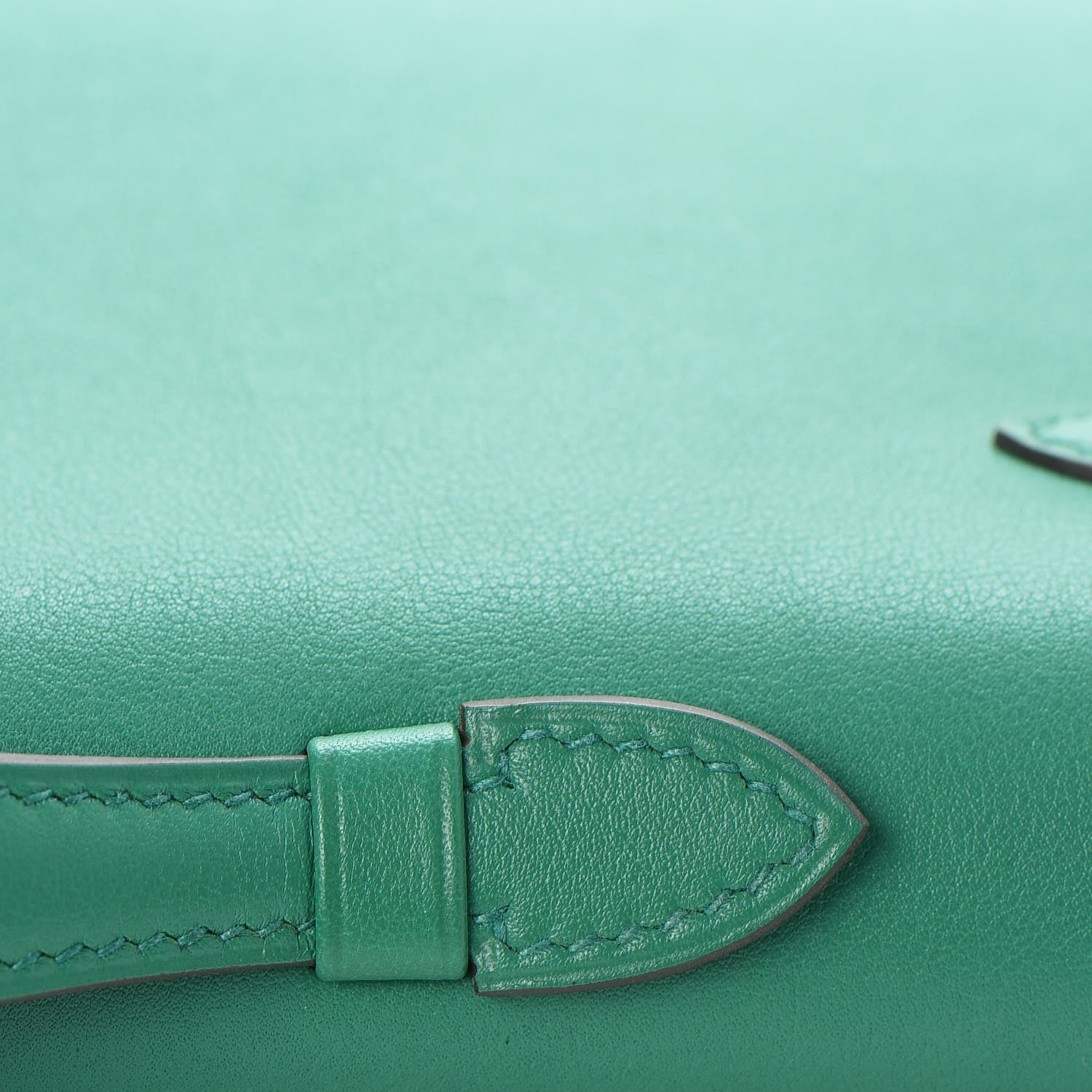 Hermes Swift Kelly Cut Clutch Pochette Vert Vertigo 15 of 26