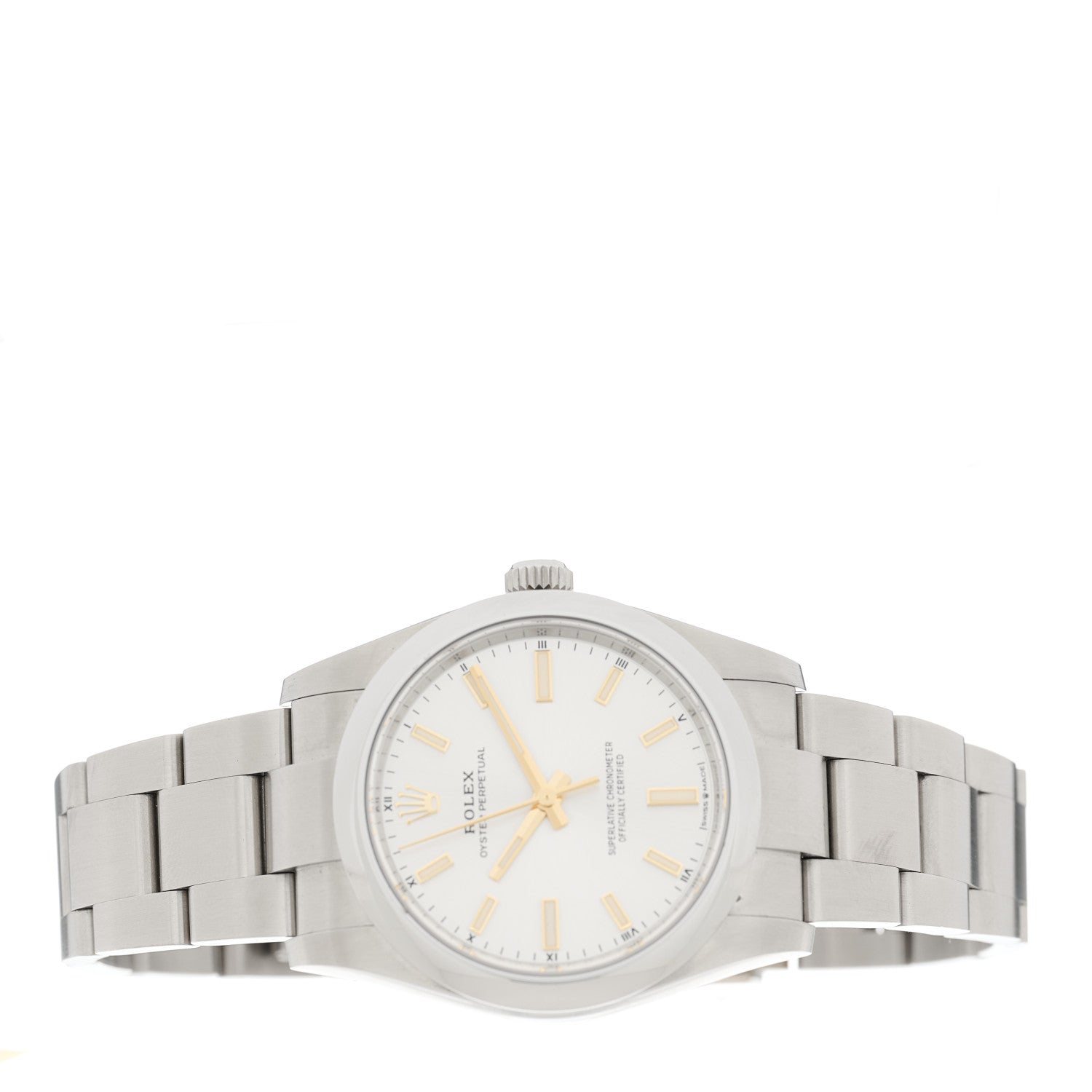 Rolex Stainless Steel 34mm Oyster Perpetual Watch Silver 124200 2 of 4