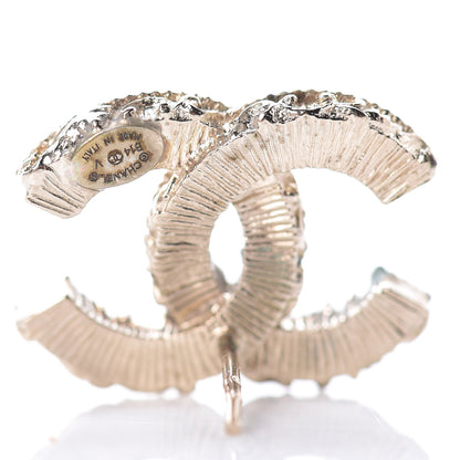 Chanel Enamel CC Baroque Earrings Black Gold 4 of 5