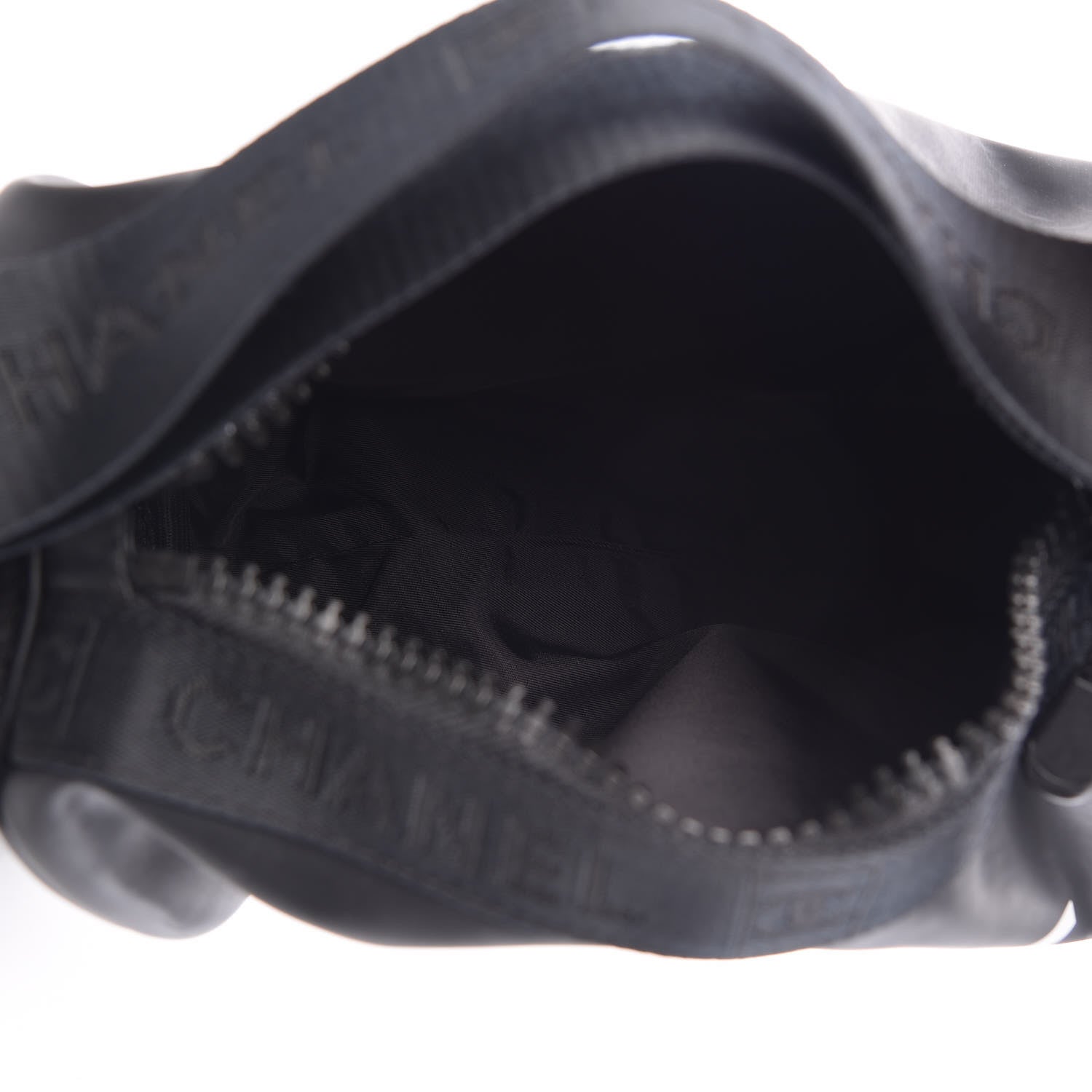 Chanel Rubber Nylon Mesh Small Sport Duffle Black 5 of 9