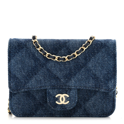 Chanel Denim Printed Belt Bag Dark Blue 1 of 10