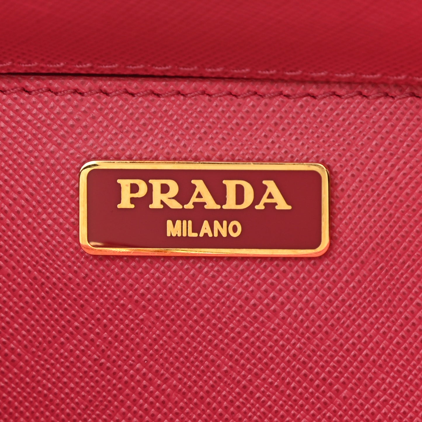 Saffiano Lux Micro Galleria Double Zip Tote Peonia