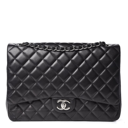 Chanel Lambskin Quilted Maxi Double Flap Black 1 of 18