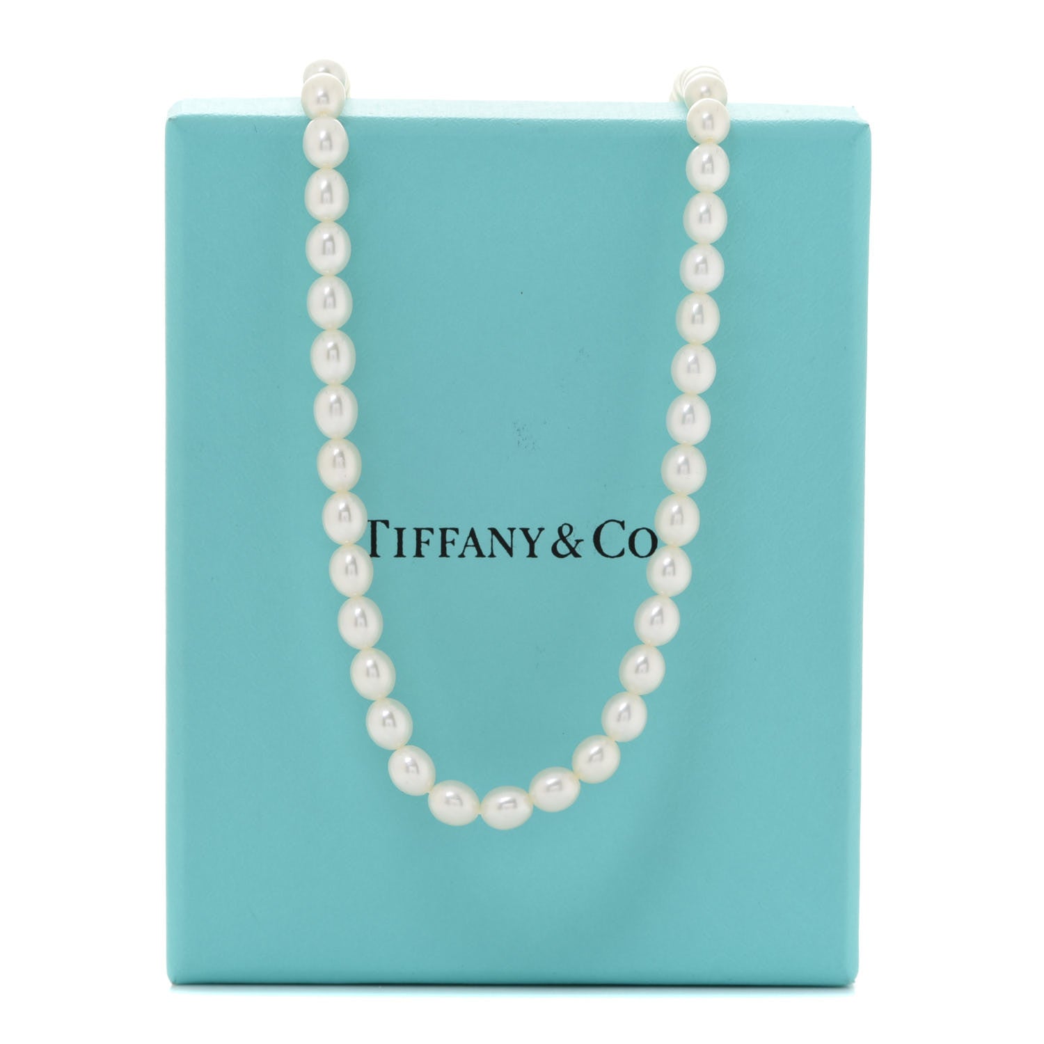 Tiffany Sterling Silver Freshwater Pearl 4.5-5mm Strand Necklace 6 of 6