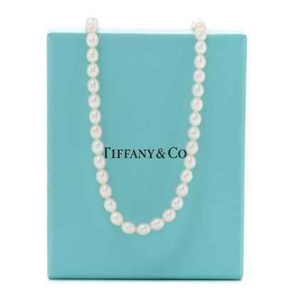 Tiffany Sterling Silver Freshwater Pearl 4.5-5mm Strand Necklace 6 of 6