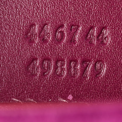 Gucci Velvet Matelasse Embroidered Mini GG Marmont Shoulder Bag Bordeaux 9 of 11