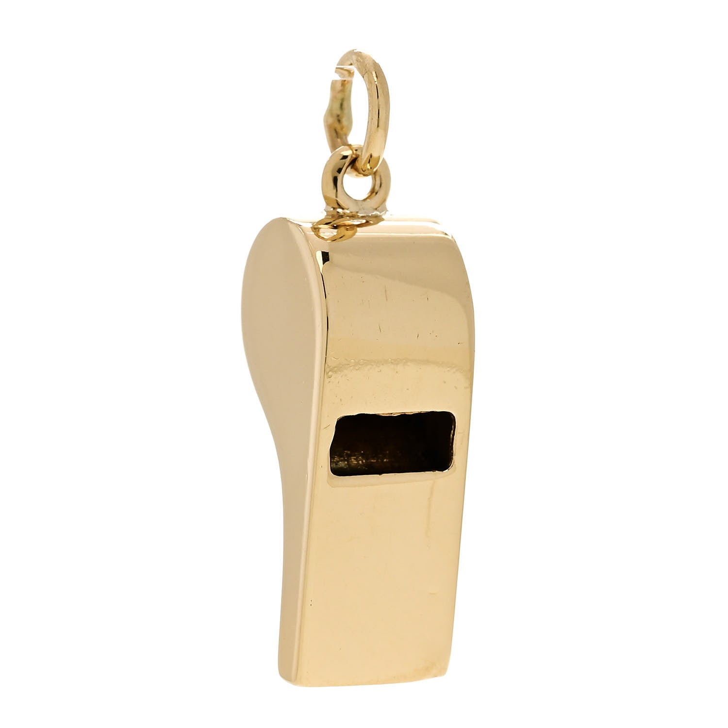 Tiffany 14K Yellow Gold Whistle Charm 1 of 5