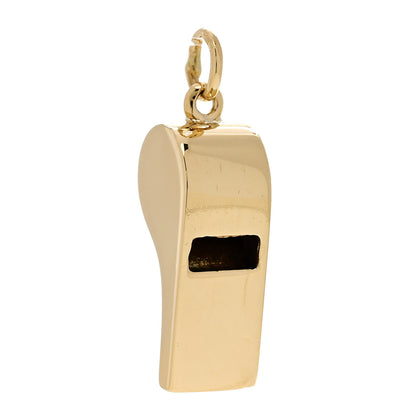 Tiffany 14K Yellow Gold Whistle Charm 1 of 5