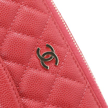 Chanel Caviar Quilted Top Handle Jewelry Case Red 8 of 9