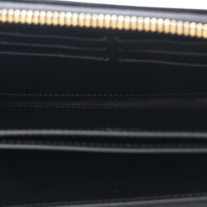 Louis Vuitton Lambskin Embossed Monogram Coussin Zippy Wallet Black 5 of 8