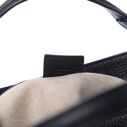 Gucci Pebbled Calfskin Small Soho Shoulder Bag Black 9 of 9
