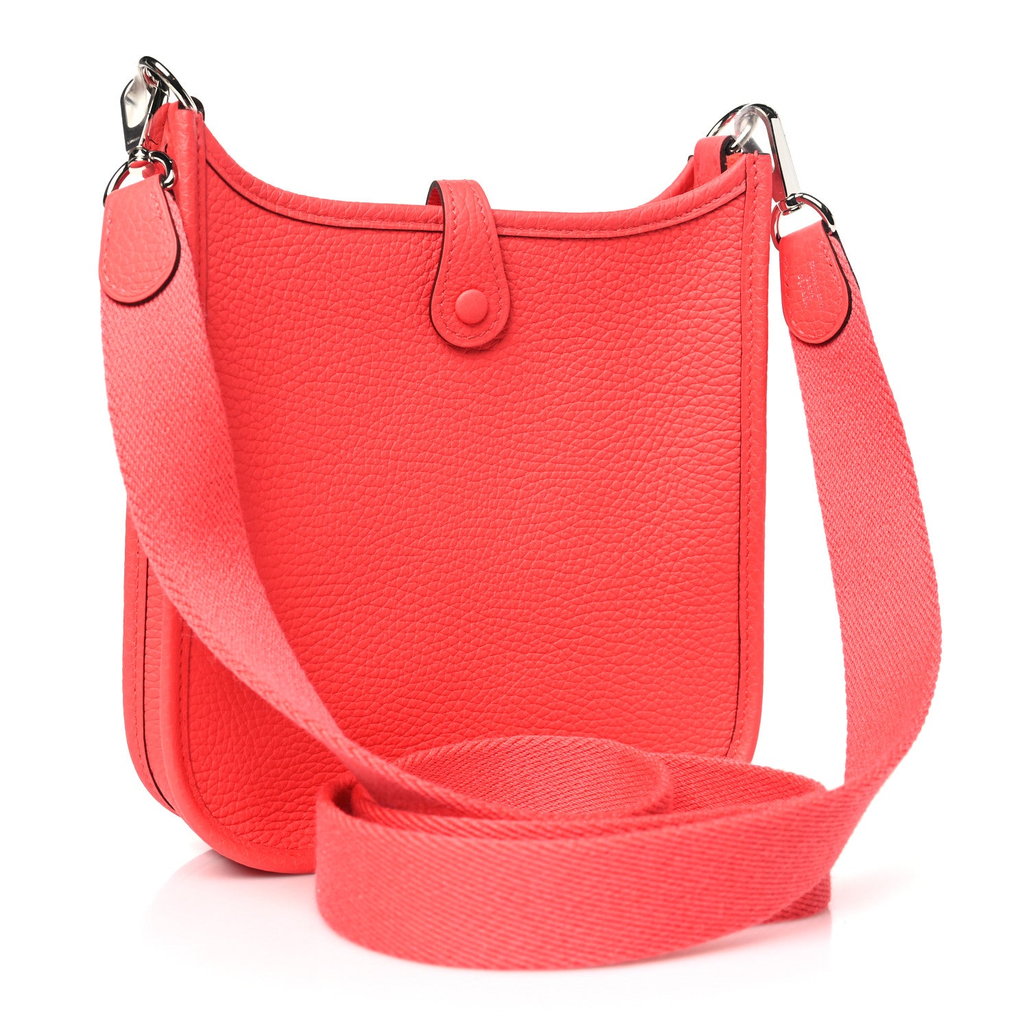 Hermes Taurillon Clemence Evelyne TPM Rouge Pivoine 3 of 10