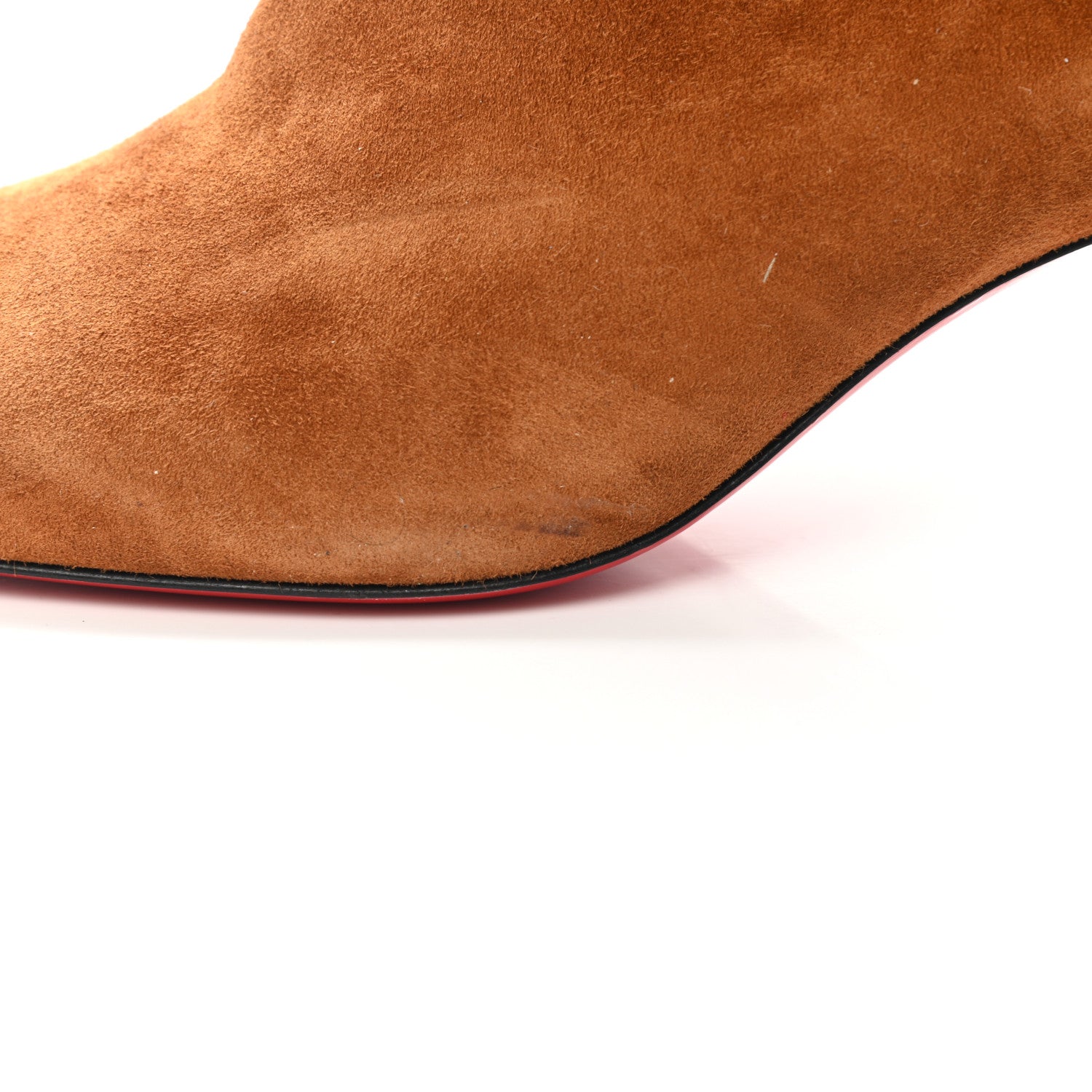 Christian Louboutin Veau Velours Turela 55 Ankle Boots 36.5 Ecureuil 10 of 10