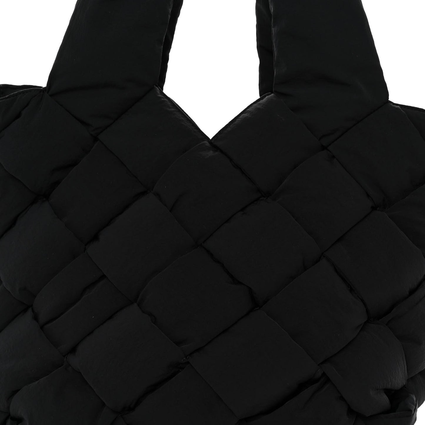 Nylon Intrecciato Padded Cassette Tote Thunder