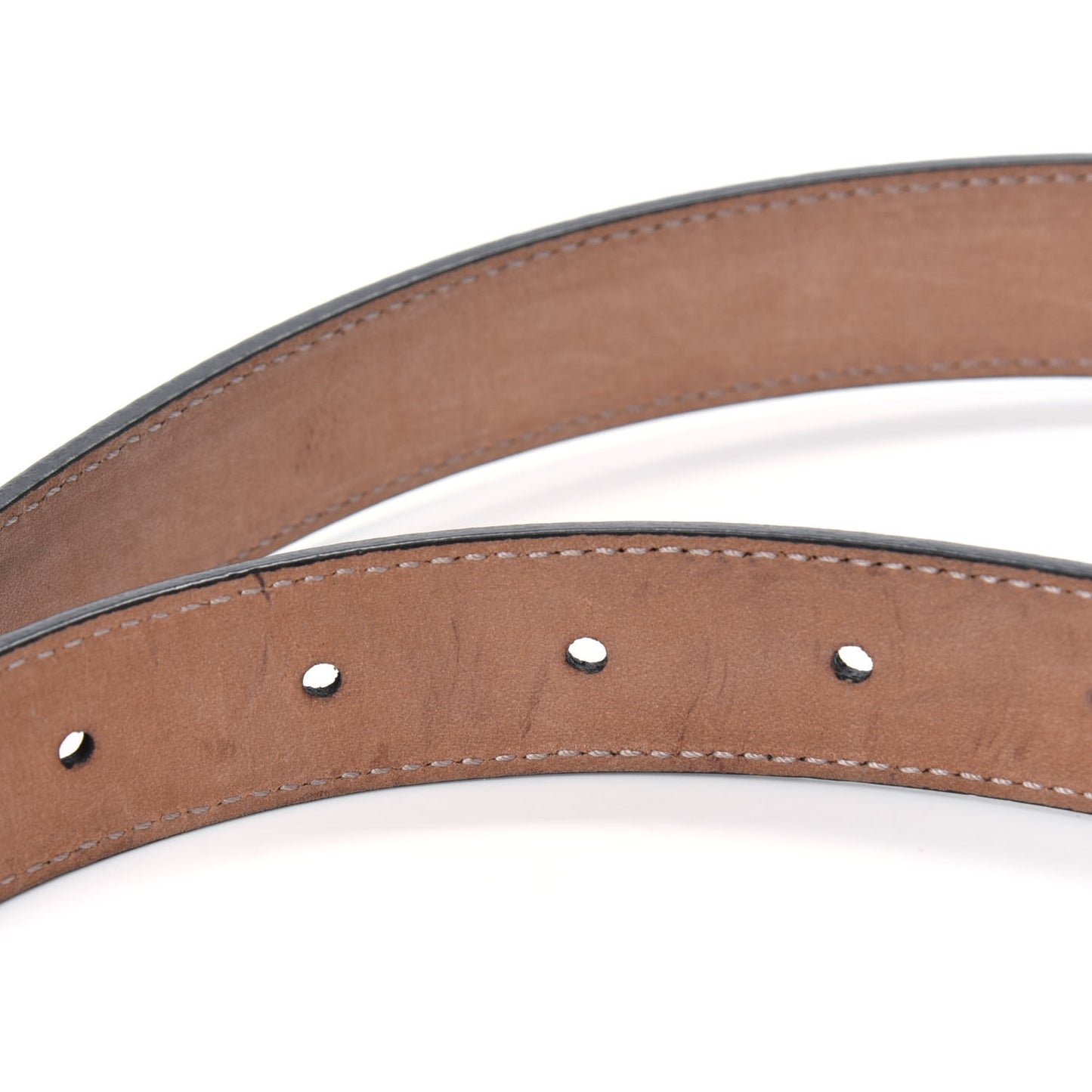 Calfskin Framed Double G Belt 105 42 Black