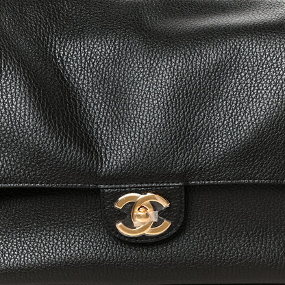 Chanel Grained Calfskin Small Souplissimo Maxi Flap Black 16 of 21