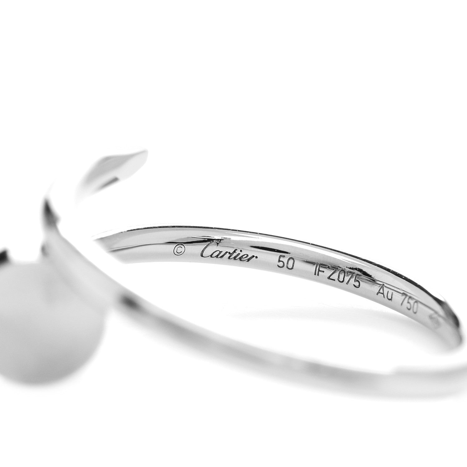 Cartier 18K White Gold Small Juste Un Clou Ring 50 5.25 4 of 4