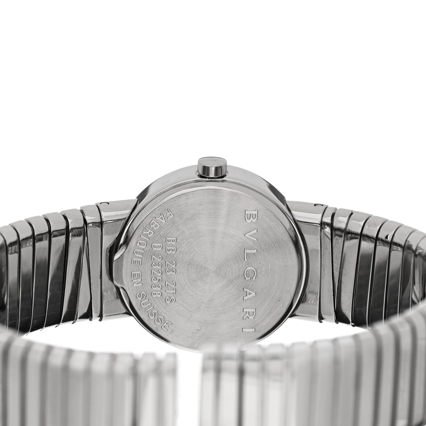 Stainless Steel 23mm Tubogas Quartz Watch Black