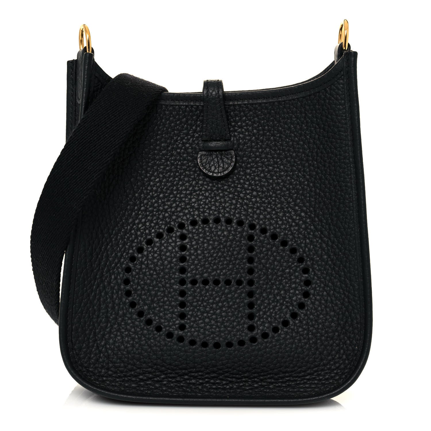 Hermes Taurillon Clemence Evelyne TPM Black 1 of 13