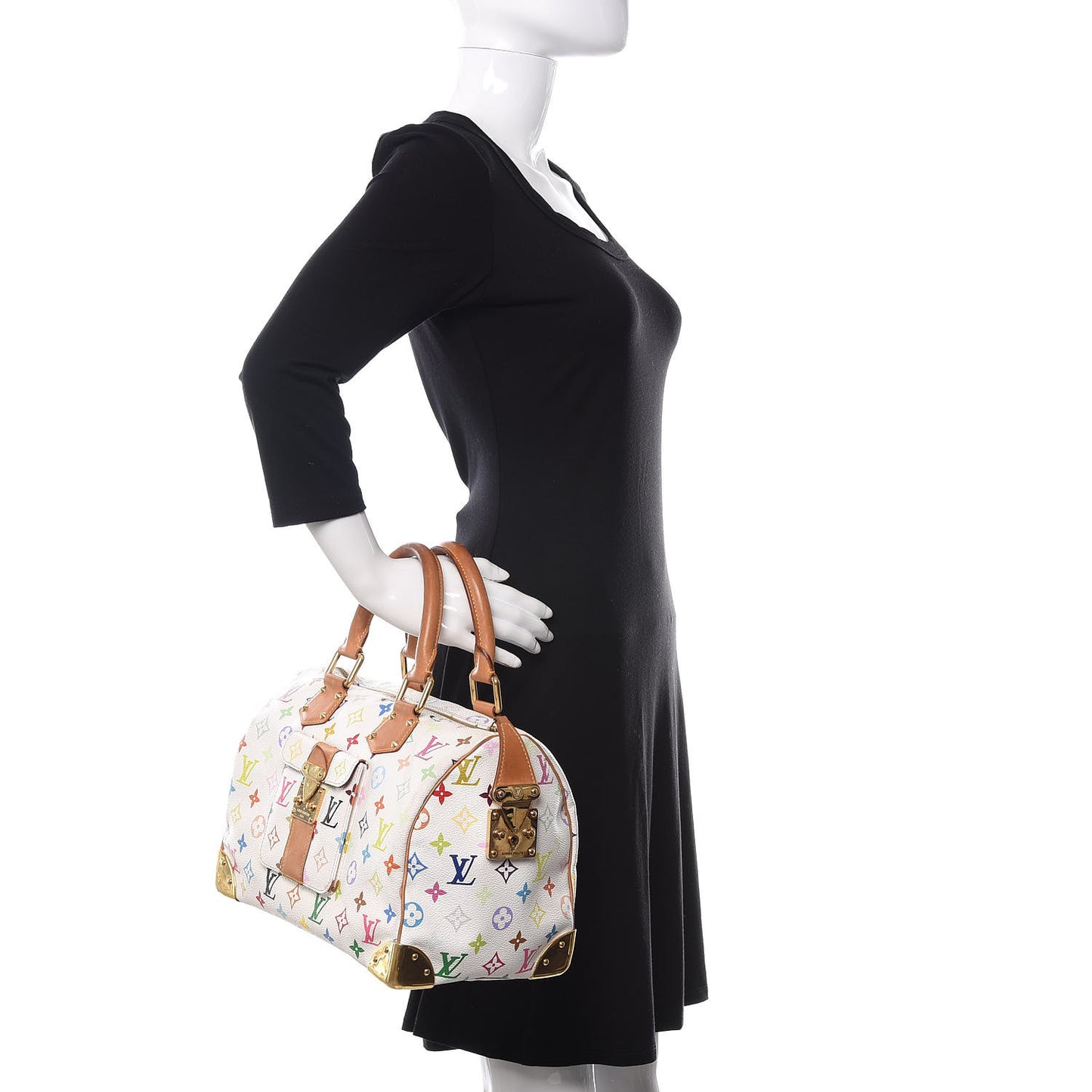 Monogram Multicolor Speedy 30 White