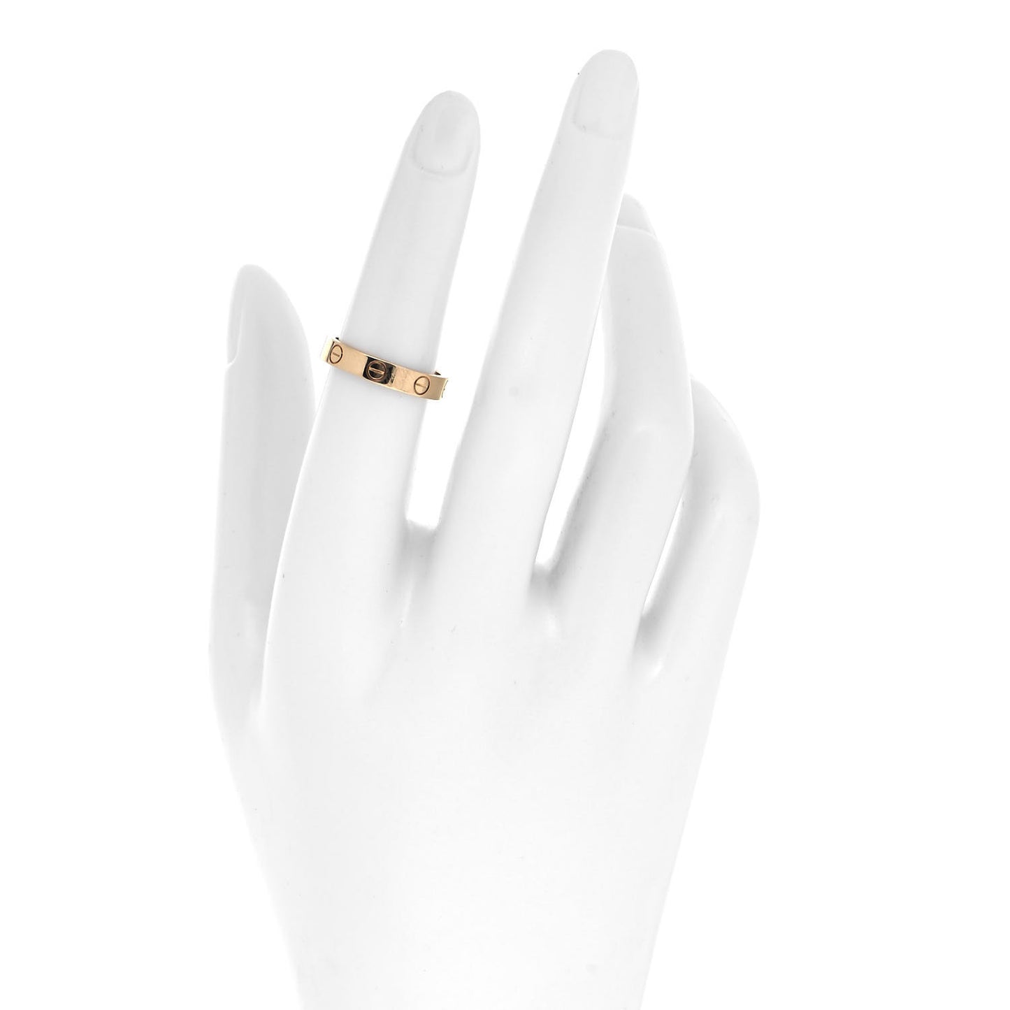 18K Yellow Gold 3.5mm LOVE Wedding Band Ring 51 5.75