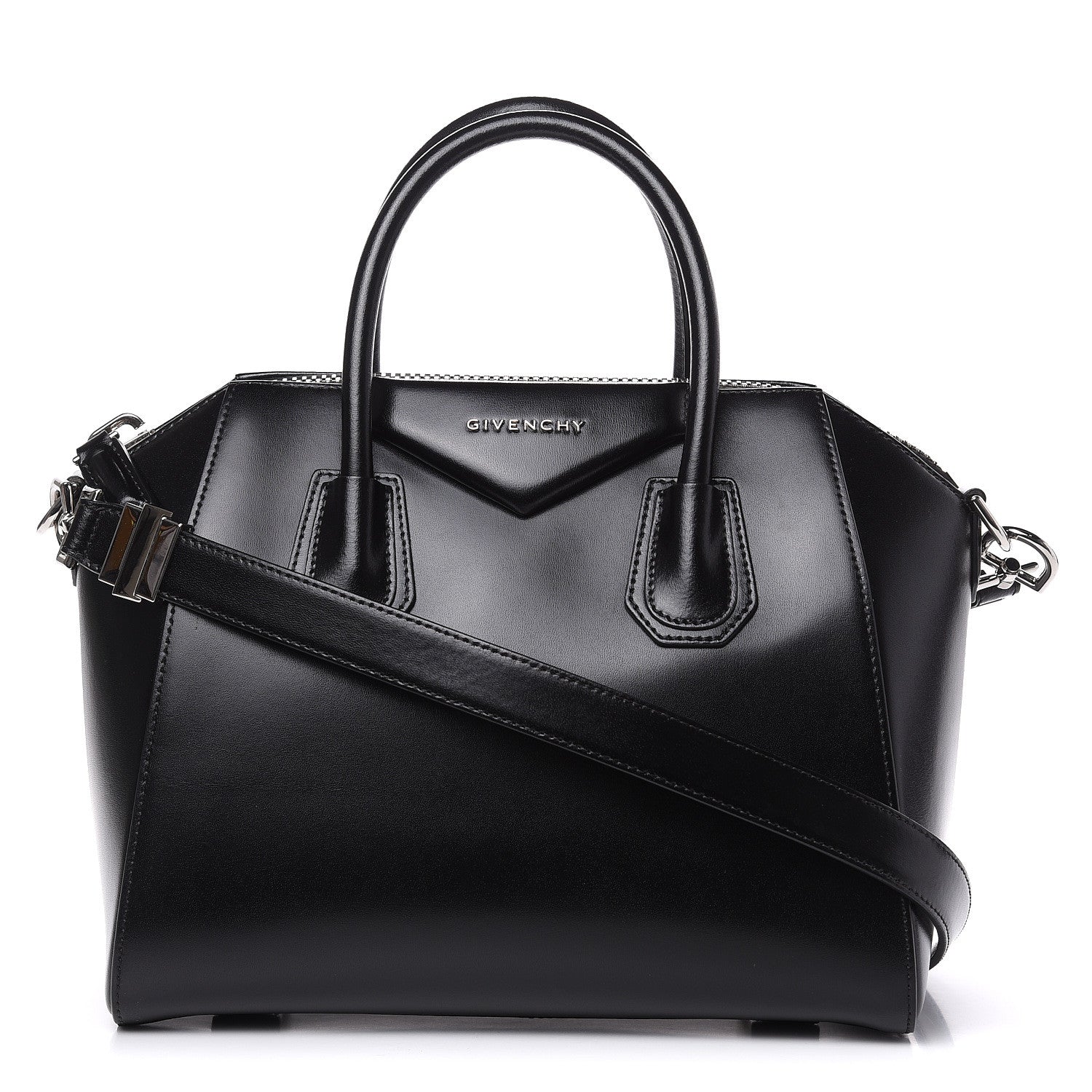Givenchy Shiny Lord Calfskin Small Antigona Black 1 of 9