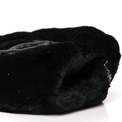 Chanel Mink Fur Beaded CC Muff Bag Black 8 of 9