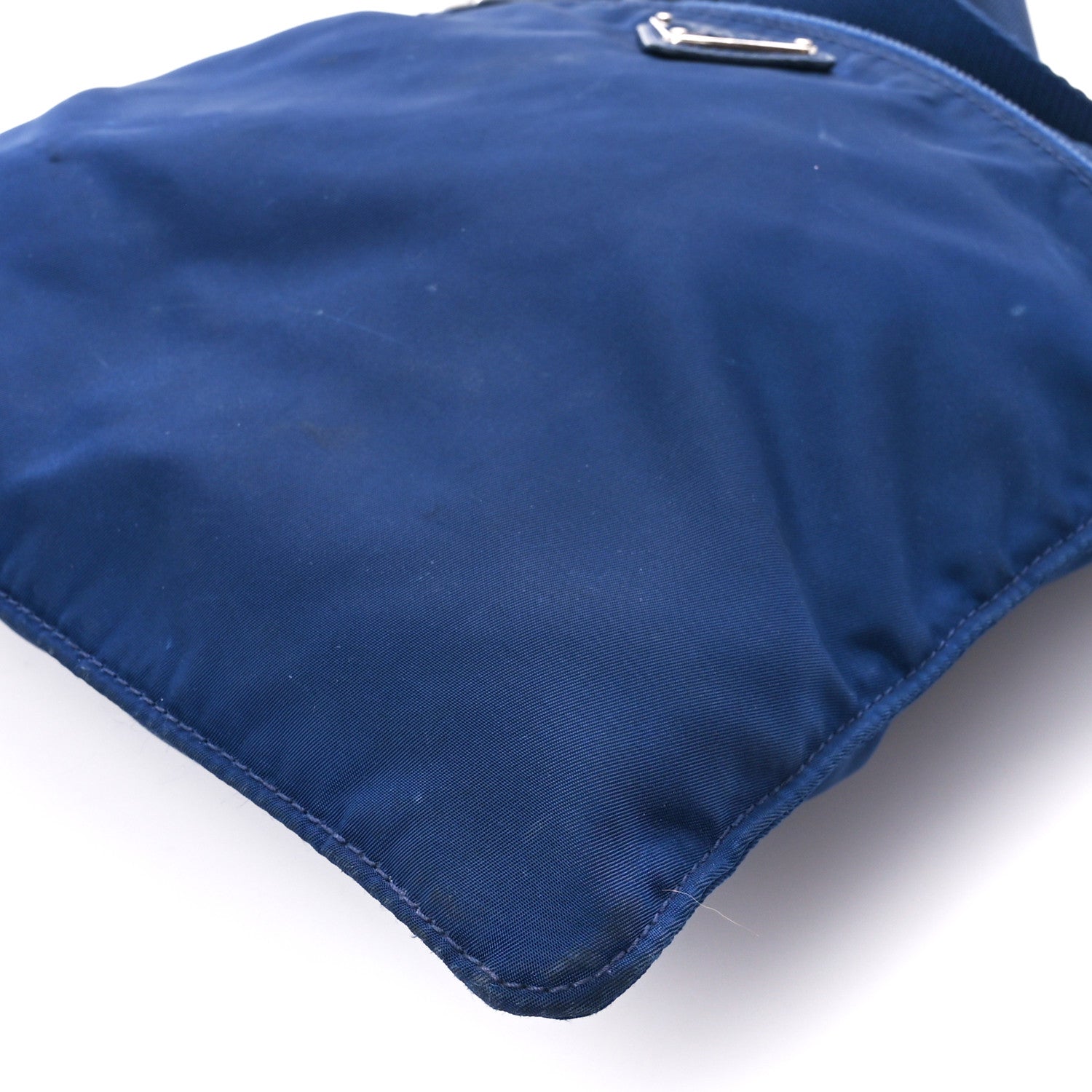 Prada Nylon Vela Flat Messenger Bag Royal 12 of 13