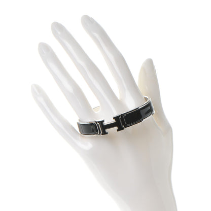 Hermes Enamel Narrow Clic Clac H Bracelet PM Black 2 of 5