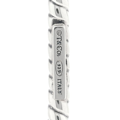 Tiffany Sterling Silver Twist Oval Key Pendant 3 of 3