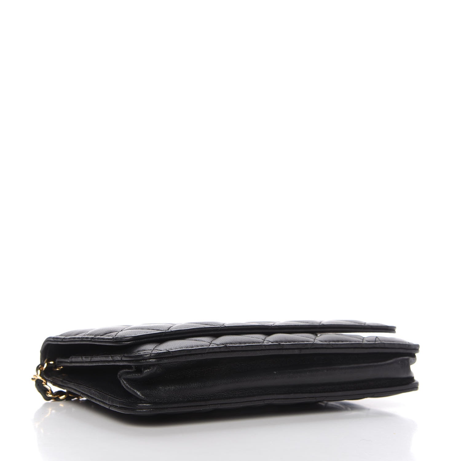 Chanel Lambskin Quilted Wallet On Chain WOC Black 4 of 13