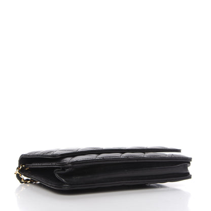 Chanel Lambskin Quilted Wallet On Chain WOC Black 4 of 13