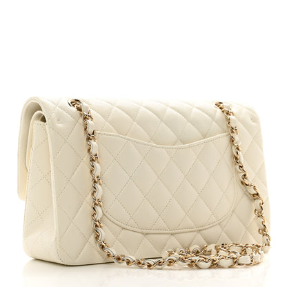 Chanel Caviar Quilted Medium Double Flap White 3 of 10