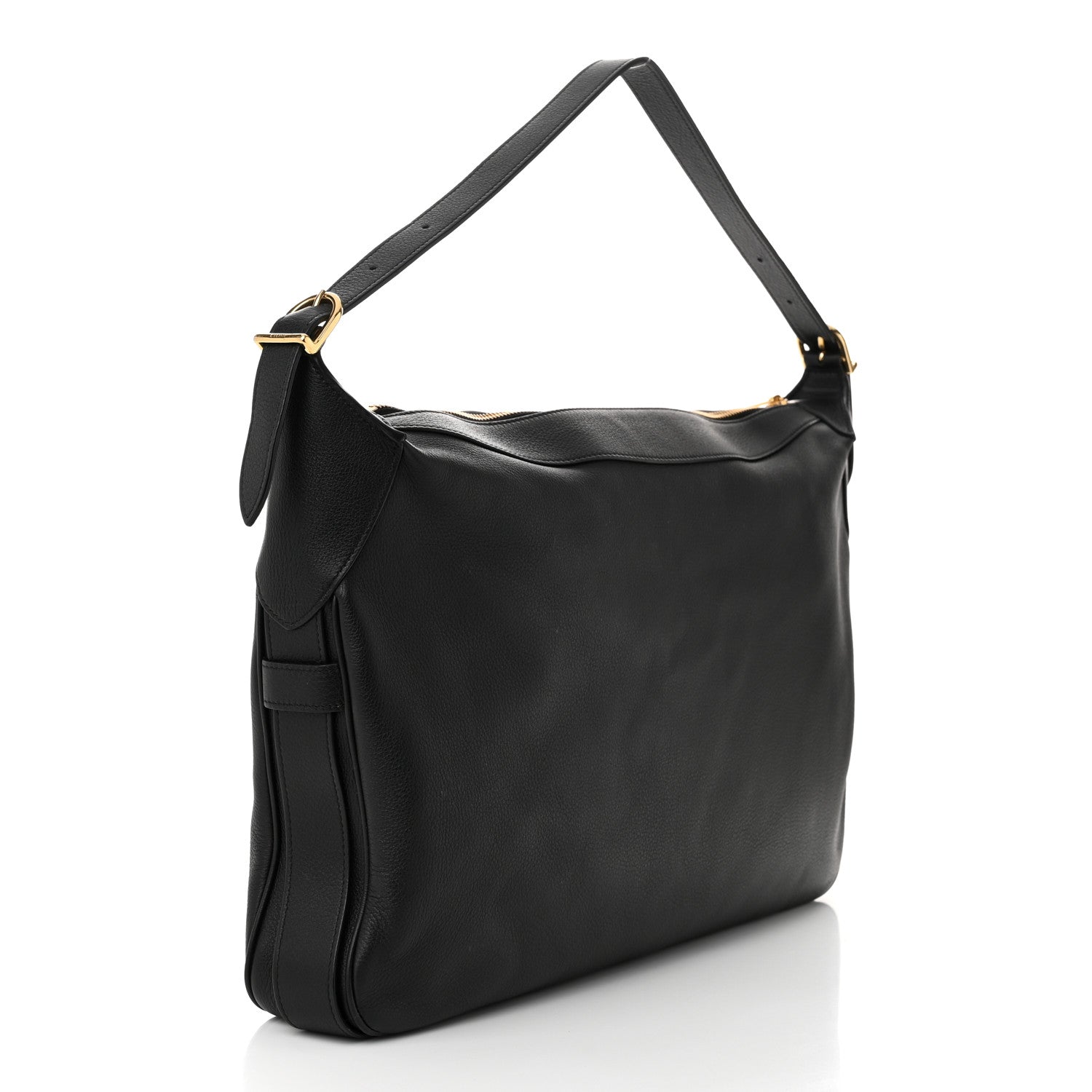 Celine Supple Calfskin Large Romy Shoulder Bag Black 3 of 10