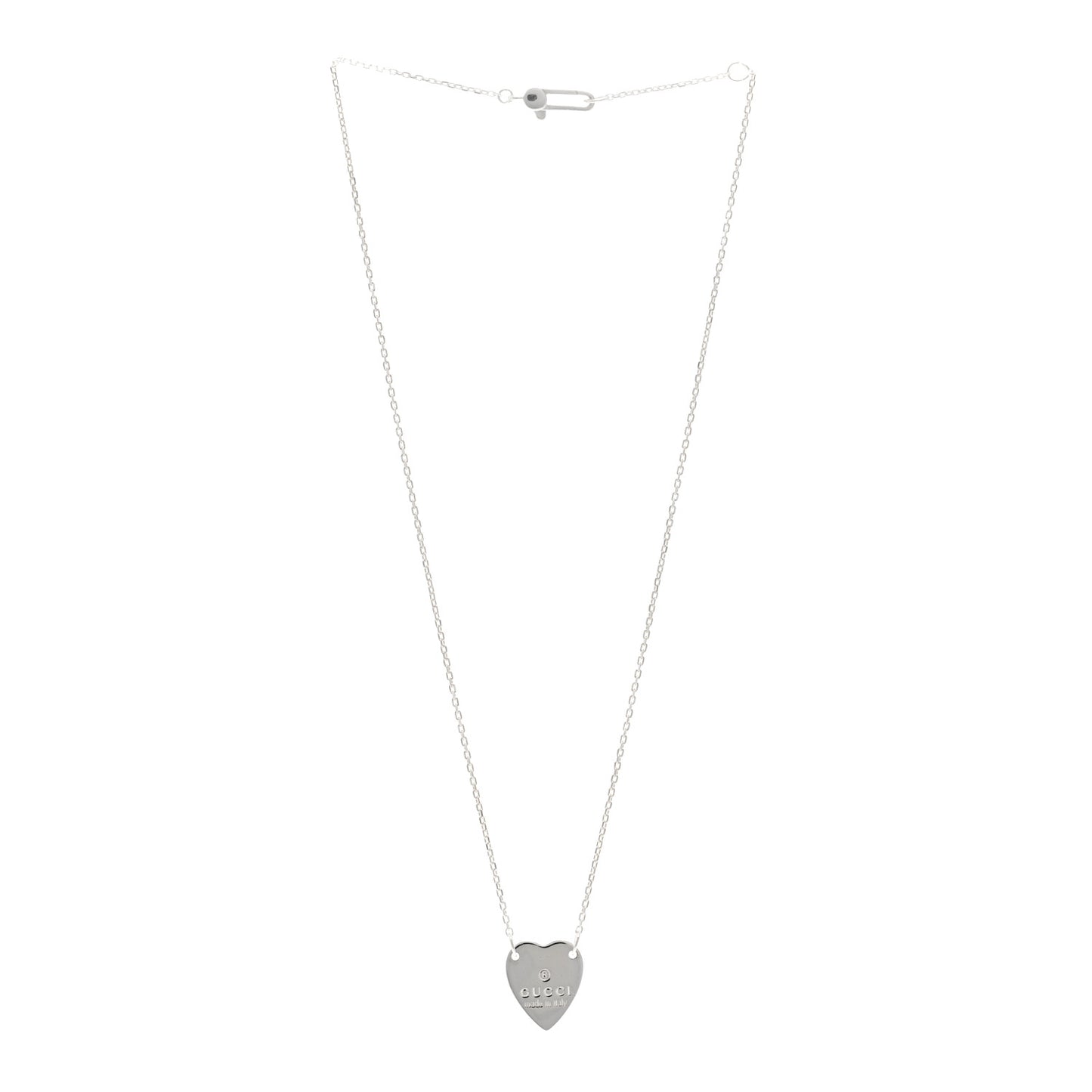 Sterling Silver Trademark Heart Pendant Necklace