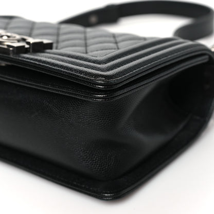 Chanel Caviar Quilted Small Boy Flap Black 10 of 11
