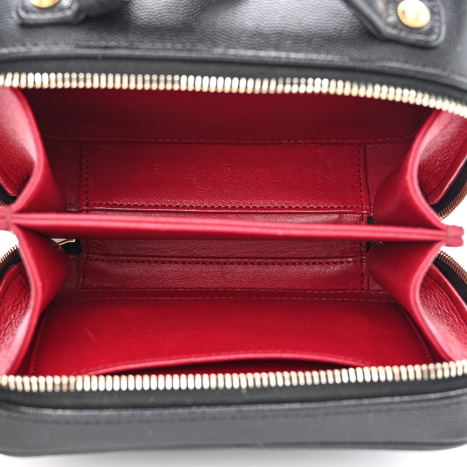Chanel Caviar Quilted Small CC Filigree Vanity Case Black 5 of 11