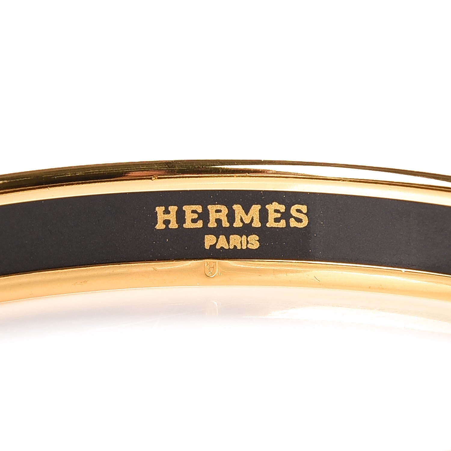 Hermes Enamel Printed Narrow Ribbon Bracelet 62 3 of 5