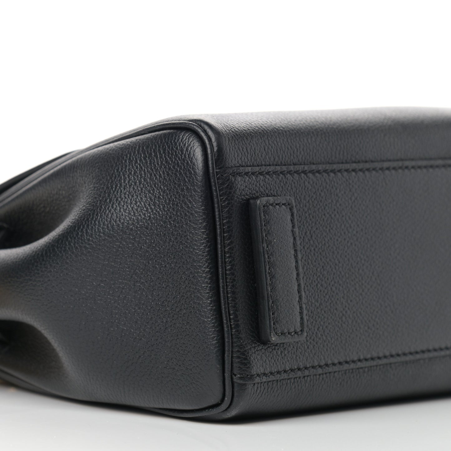 Grained Calfskin Small La Medusa Top Handle Bag Black